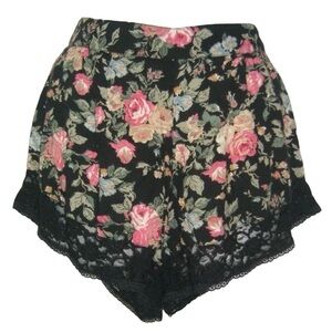 Band Of Gypsies Floral Shorts Lace Boho Bohemian Festival Cottagecore Romantic